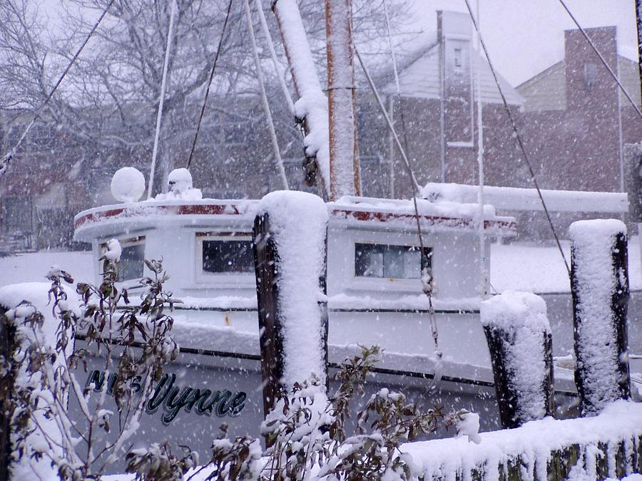 Boat in the Snow Photograph by Joe Tanoury Fine Art America