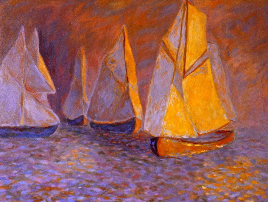 Boat Painting - Boat Light by Kendall Kessler