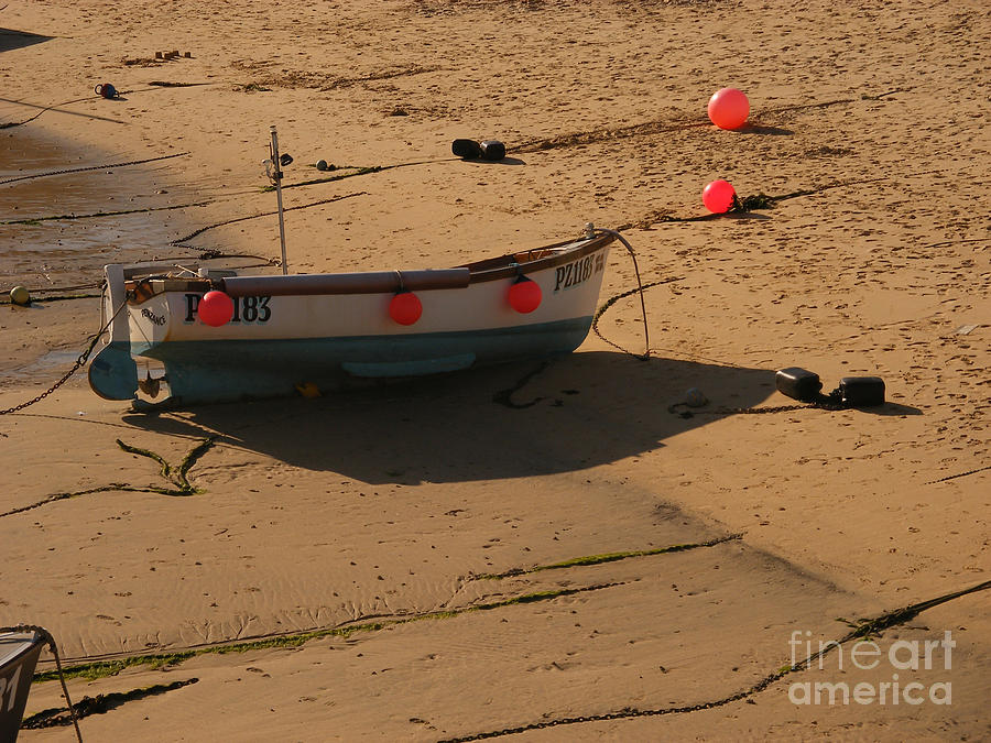 Sunset Photograph - Boat on beach 04 by Pixel Chimp