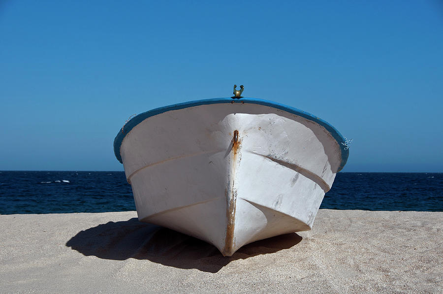Boat On Beach, Los Barriles Photograph by Mark Newman