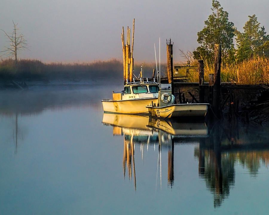 Boat On The Creek Photograph by Nick Zelinsky