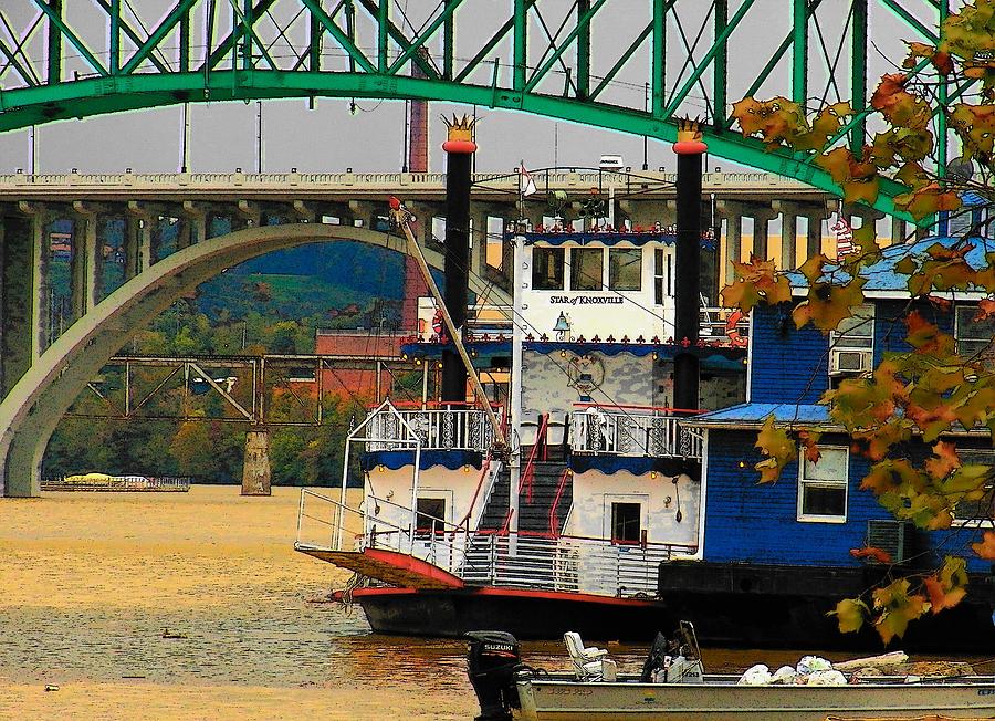 Boat on the Tennessee River Photograph by Joyce Kimble Smith