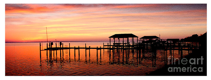 Sunset Photograph - Boat Ramps at Sunsets by Ola Allen