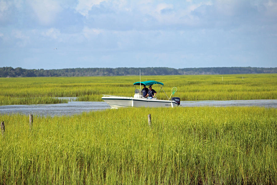 Boat Ride In The Marsh Photograph by Cynthia Guinn | Fine Art America