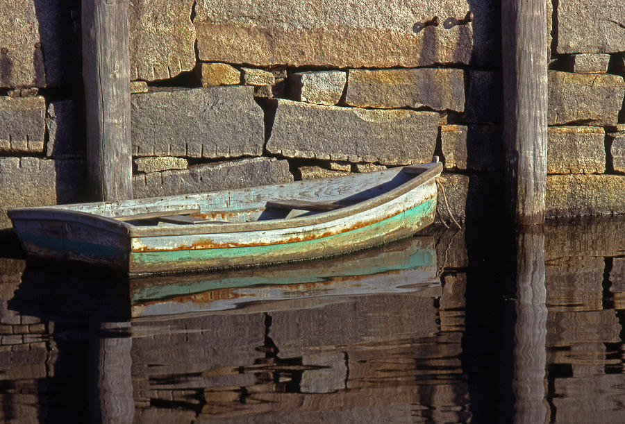Boat Rockport Harbor Massachussetts Photograph