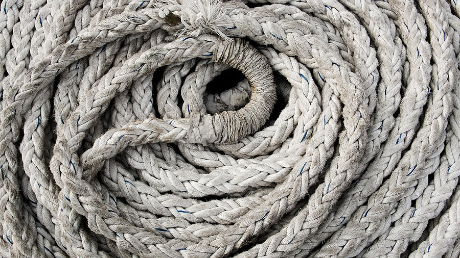 Boat Rope No2 Photograph by Weston Westmoreland