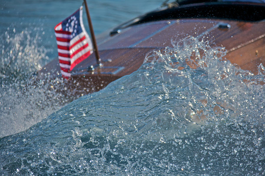 Boat Photograph - Boat Spray by Steven Lapkin