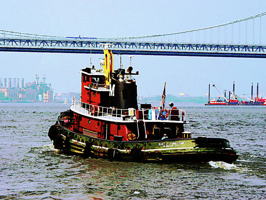 Boat - Tugboat at Penns Landing Photograph by Susan Savad