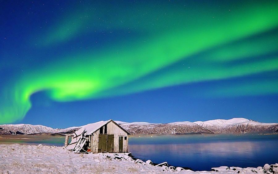Winter Photograph - Boathouse  by Per Ivar Hanssen