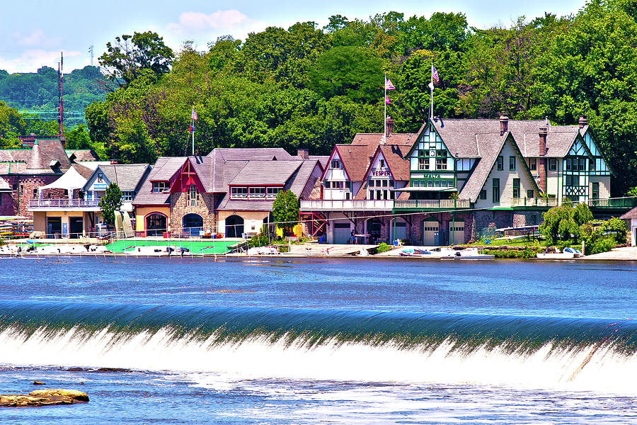 Boathouse Row - HDR Photograph by Lou Ford