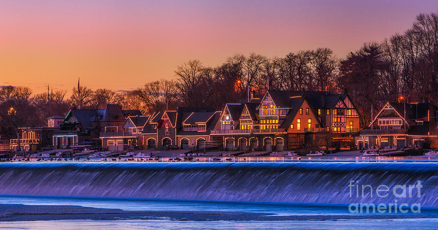 Boathouse Row Sunset Photograph by Jerry Fornarotto