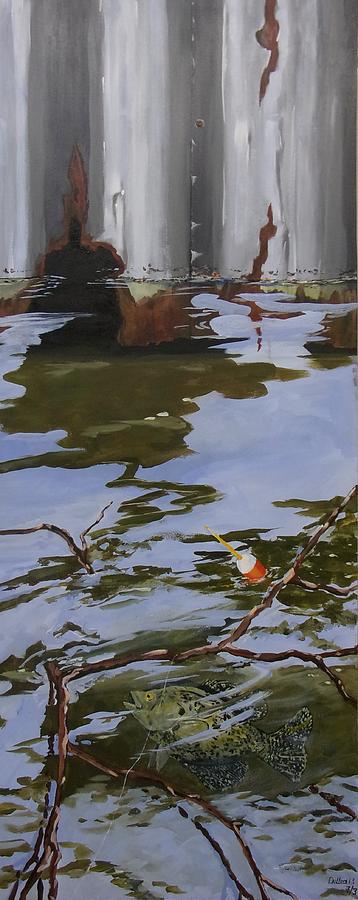 Nature Painting - Crappie Fish C by Michael Dillon