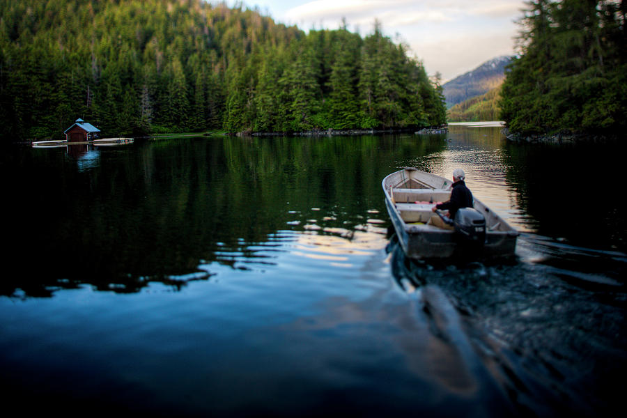 Nature Photograph - Boating Alaska by Glenn Oakley