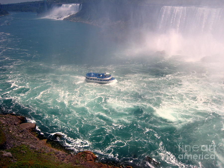 Boating down Niagara  Photograph by Jennifer E Doll
