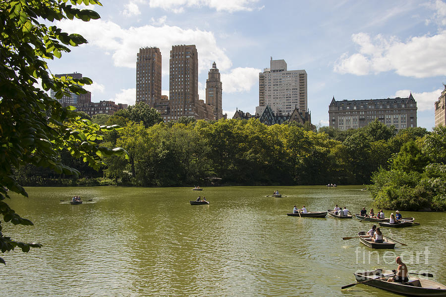 Boating in Central Park Photograph by Bob Phillips - Fine Art America