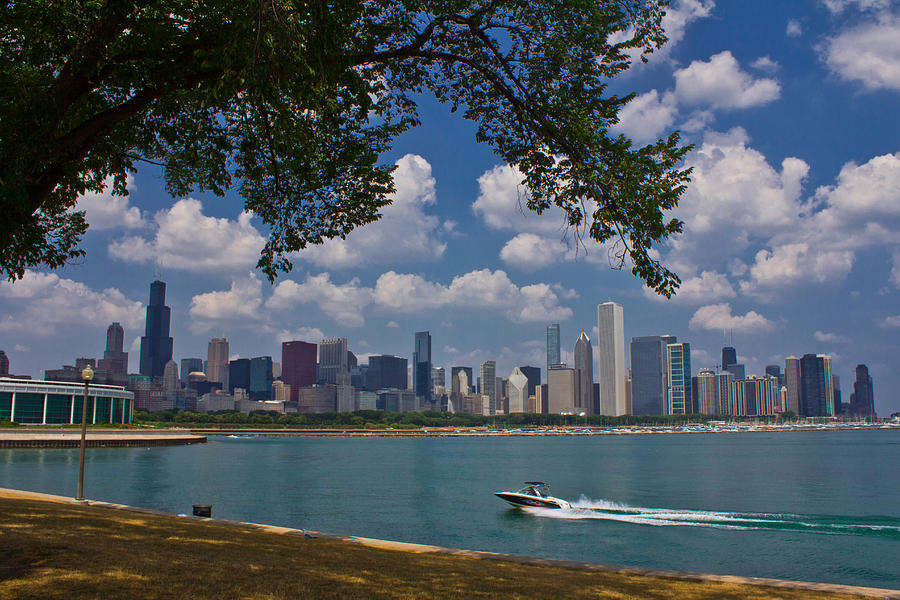 Chicago Photograph - Boating in Chicago  by John McGraw