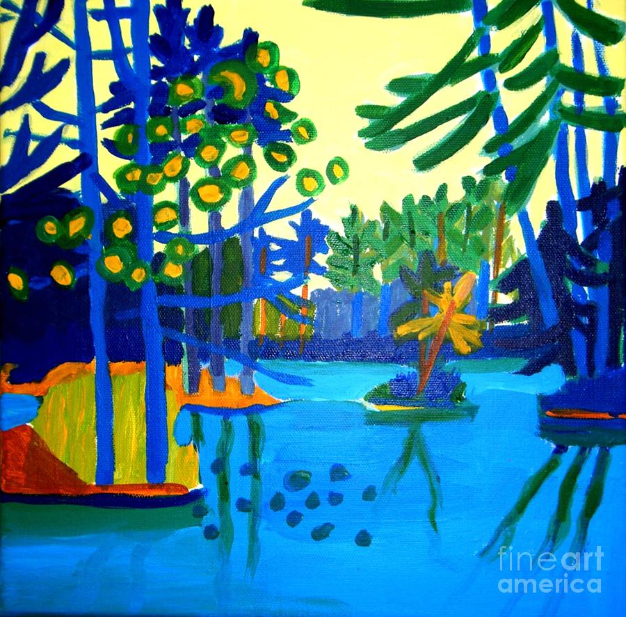 Boatride on Massapoag Painting by Debra Bretton Robinson