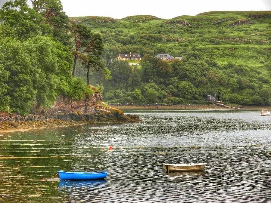 Boats Adrift at Portree Photograph by Joan-Violet Stretch