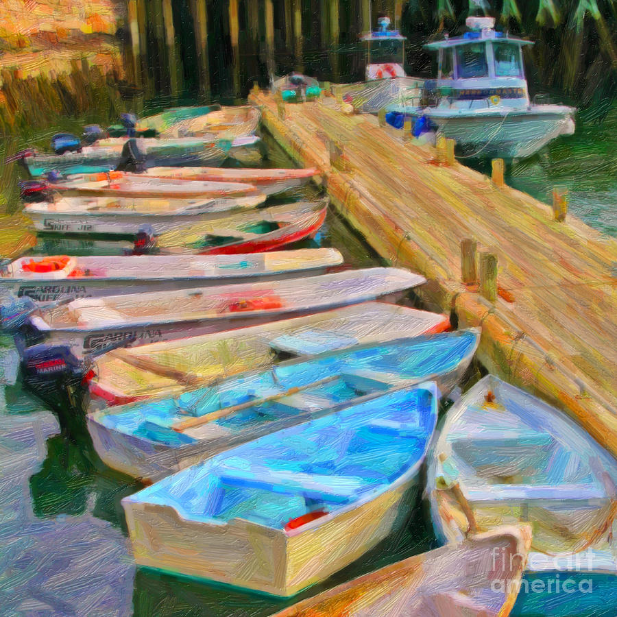 Boats at Dock Photograph by Jack Schultz