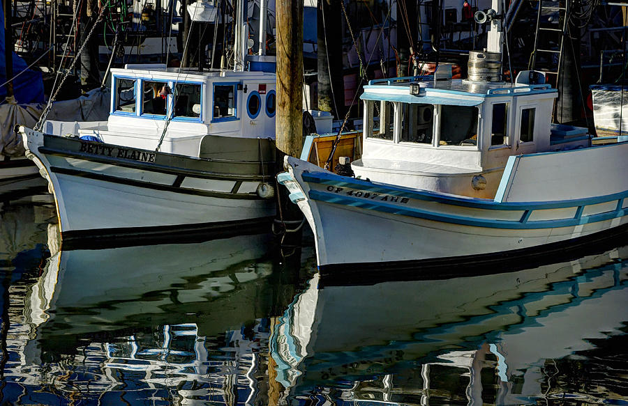 Boats At Dock Photograph by Mark Langford