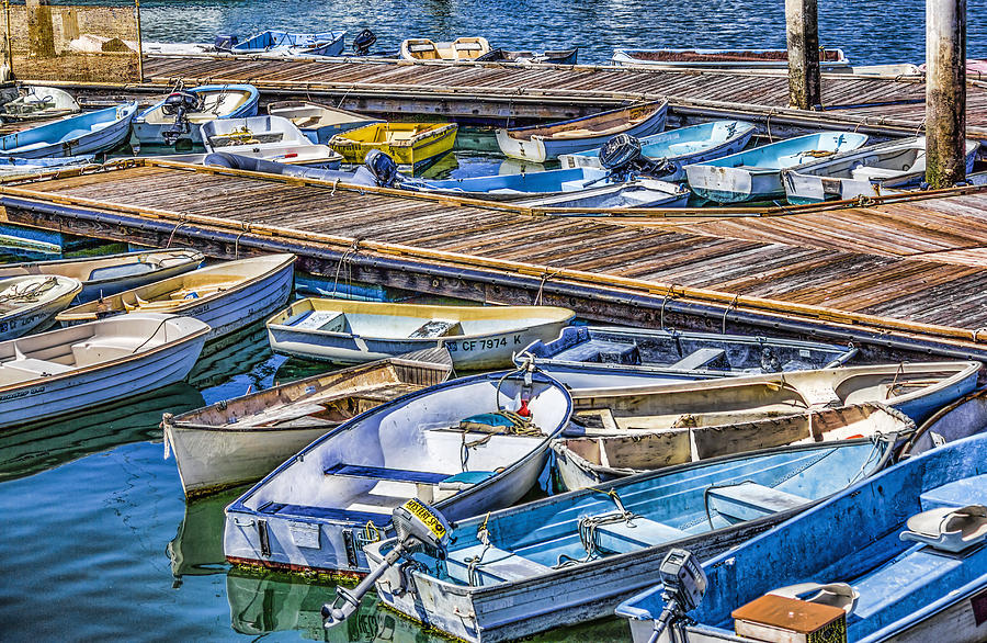 Boats at Dock Digital Art by Photographic Art by Russel Ray Photos