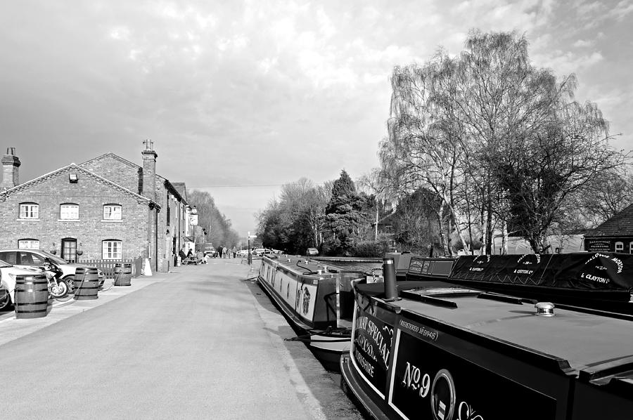 Tree Photograph - Boats at Fradley Junction by Rod Johnson