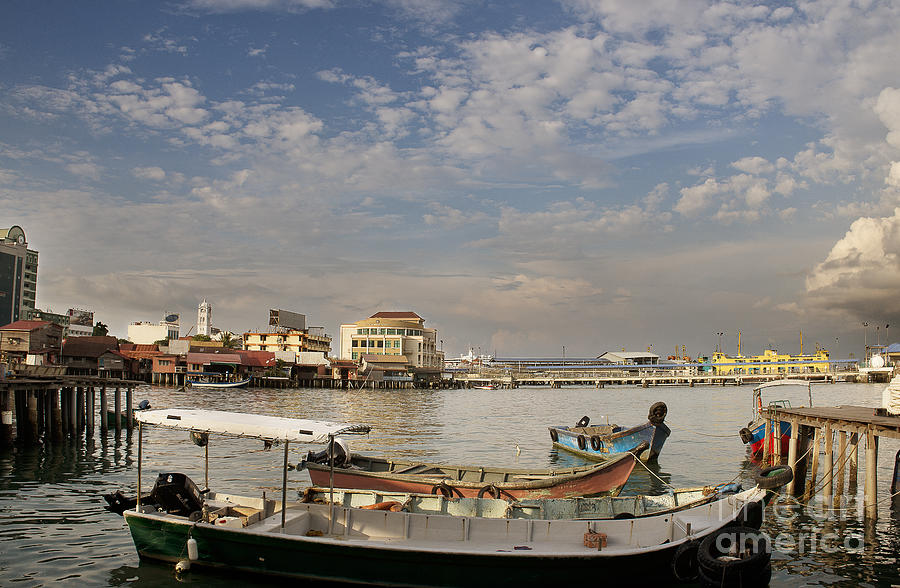 Boats at the Clan Jetty in Penang Photograph by Ivy Ho