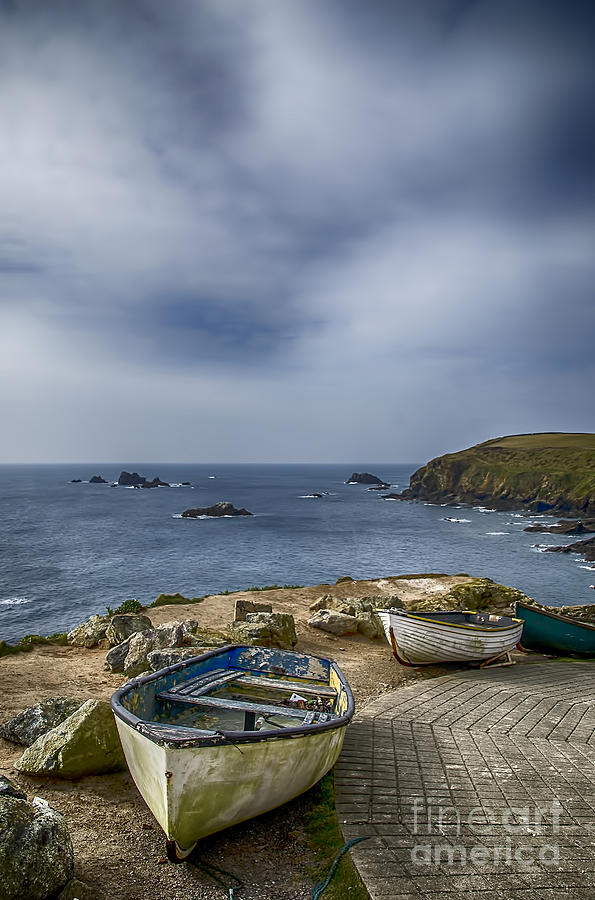 Boats at The Lizard Photograph by Chris Thaxter