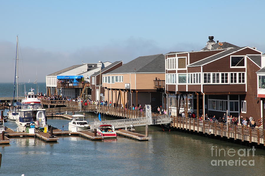 Boats At The San Francisco Pier 39 Docks 5D26080 Photograph By ...