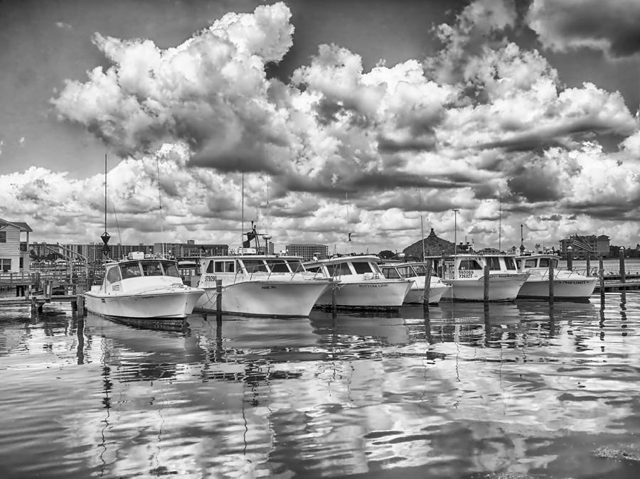 Black And White Photograph - Boats by Howard Salmon