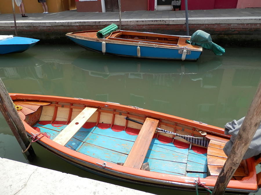 Boat Photograph - Boats in Burano by Pema Hou