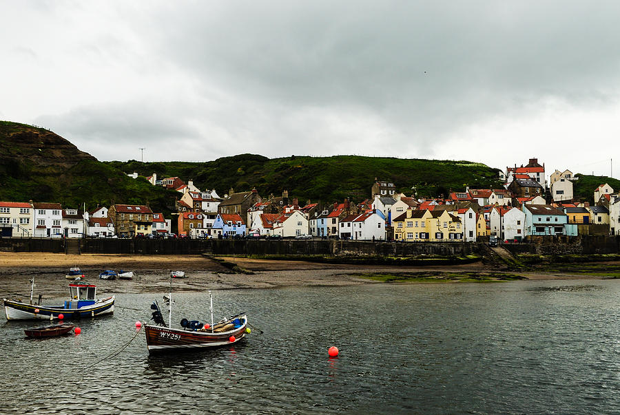 Boat Photograph - Boats in Staithes by Eliza Donovan