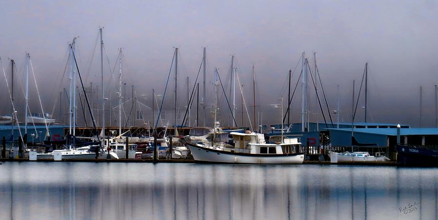 Boats in the Fog 2 Photograph by Rick Lawler