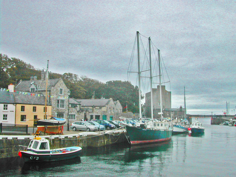 Boats in the Harbor Photograph by Lenore Senior