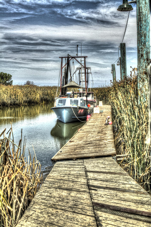 Boats In the Marsh 2 Photograph by SC Heffner
