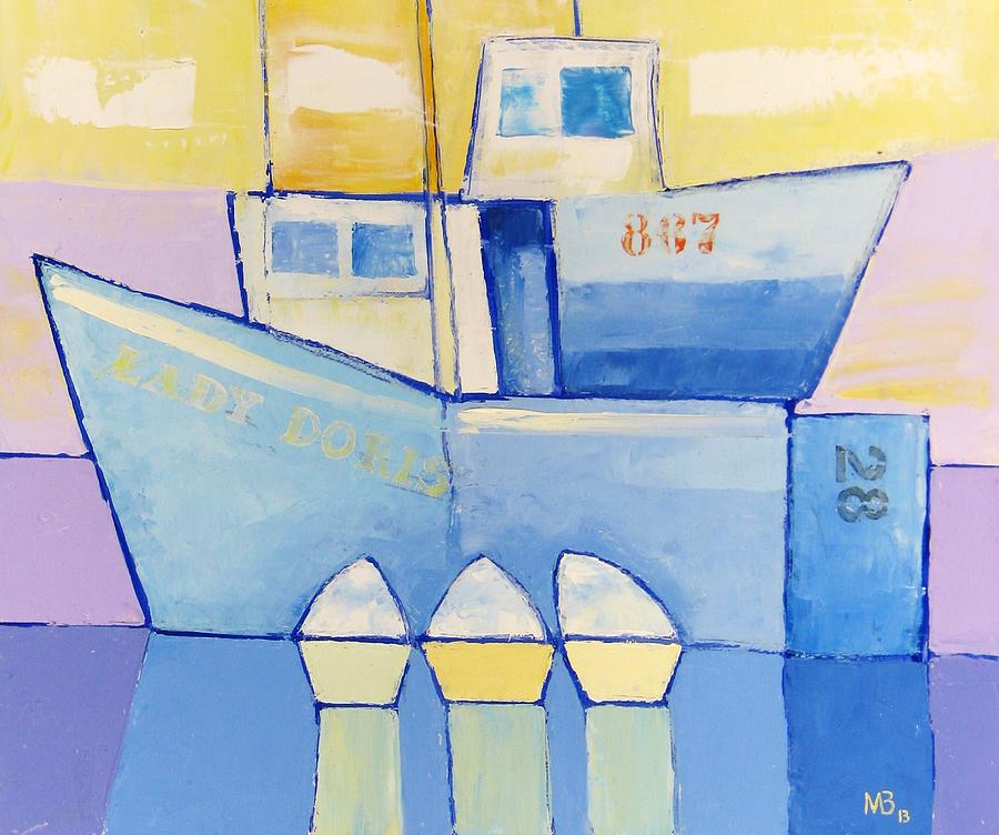 Boats Painting by Mikhail Zarovny