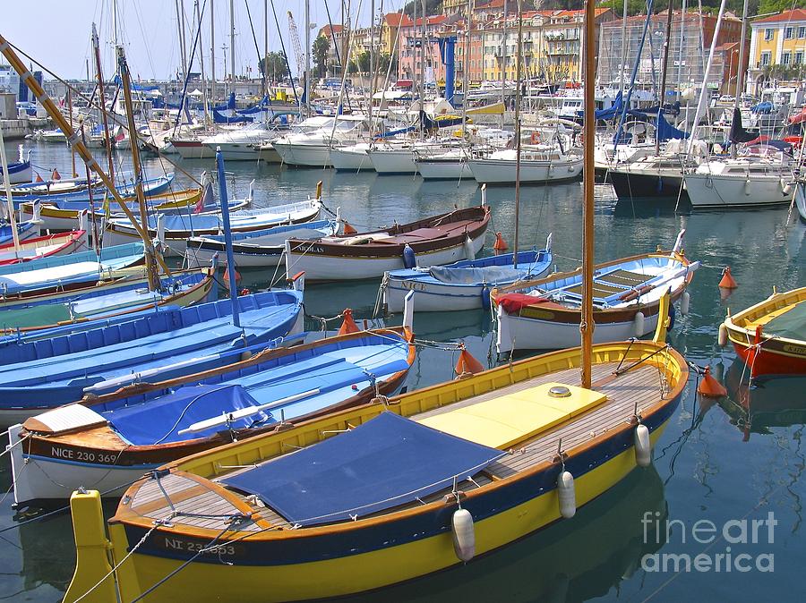 Boats of Nice Harbor Photograph by Suzanne Oesterling