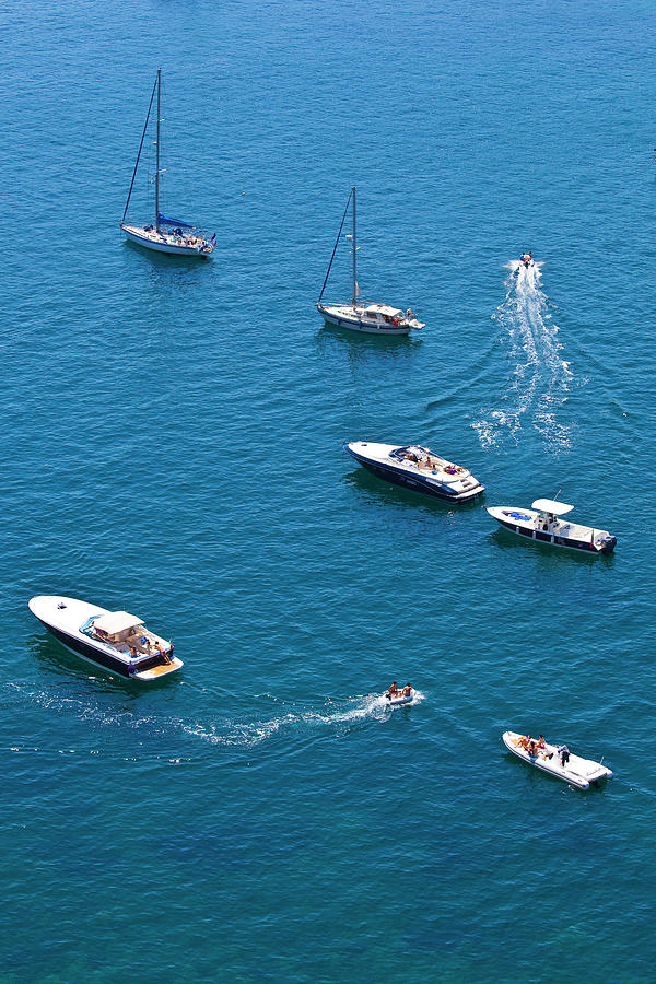 Boats Off Marina Corricella Photograph by Richard Ianson