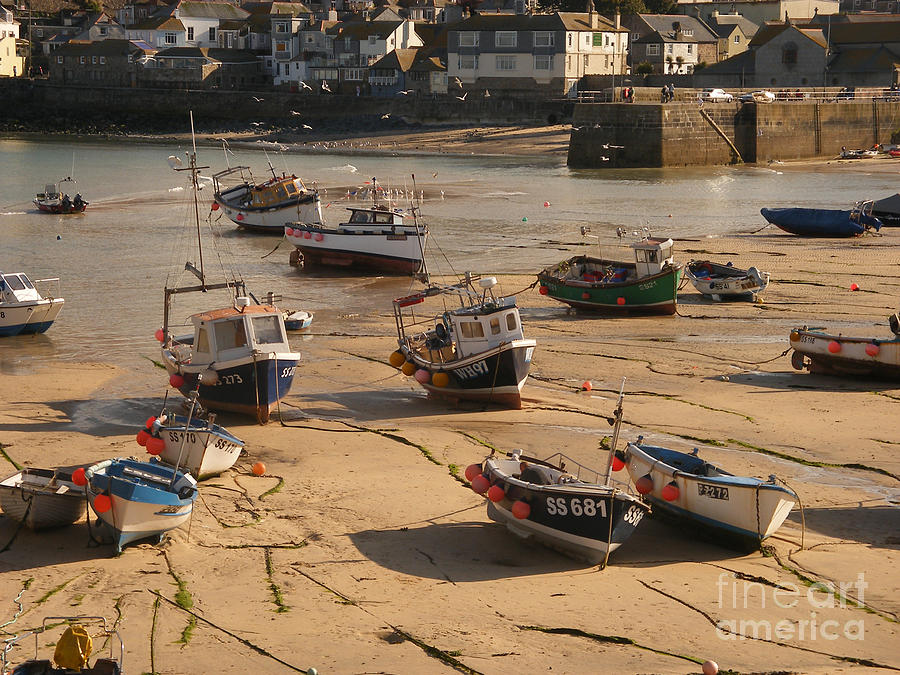 Sunset Photograph - Boats on beach 03 by Pixel Chimp