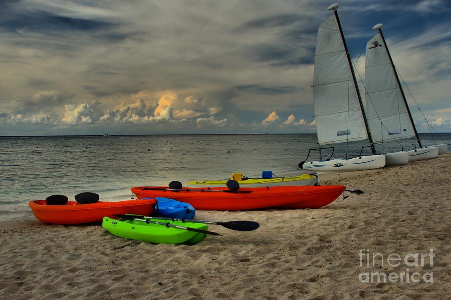 Boats On The Beach Photograph by Adam Jewell