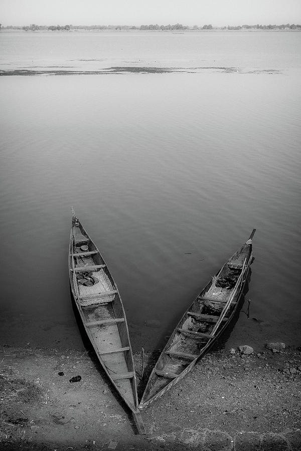 Boats On The Niger Photograph by Anthony Pappone