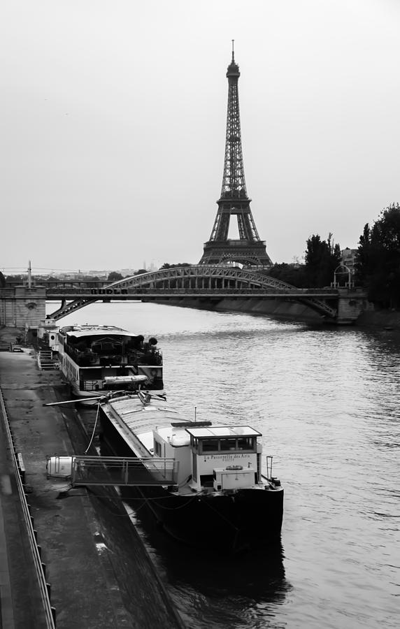 Boats on the Seine Photograph by Ross Henton