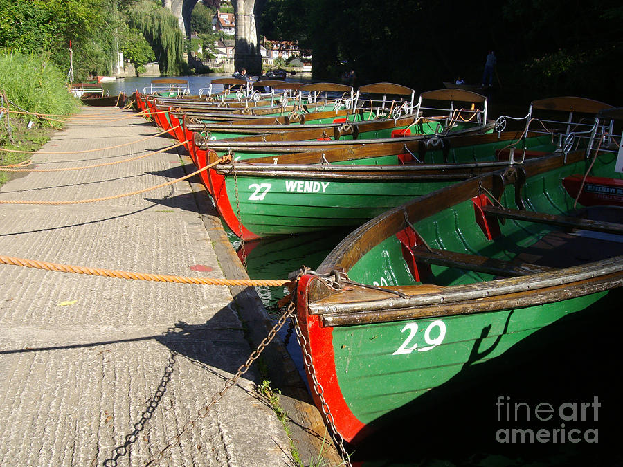 Row Boats In Waiting Photograph by Doc Braham