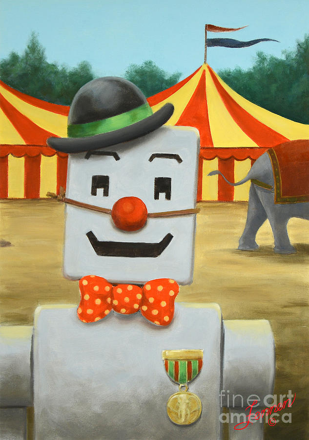 Bob Blockman Joins the Circus Painting by Charles Fennen