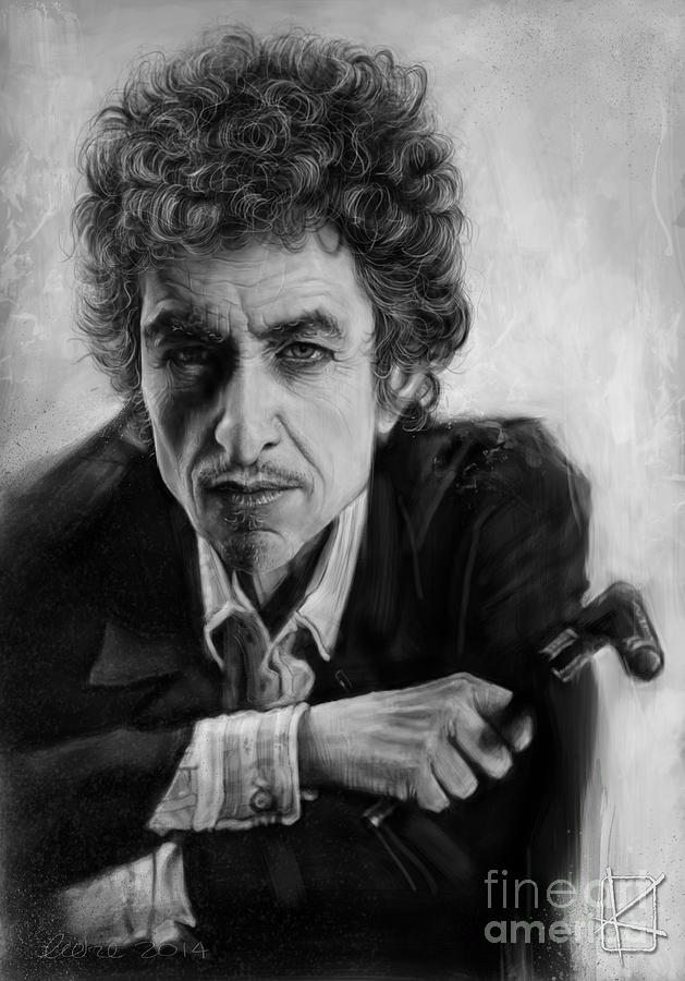 Bob Dylan Digital Art - Bob Dylan by Andre Koekemoer