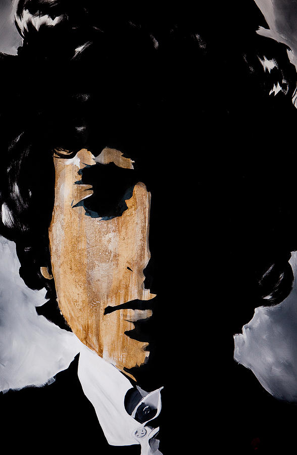 Bob Dylan Born Already Ruined Painting by Brad Jensen - Fine Art America