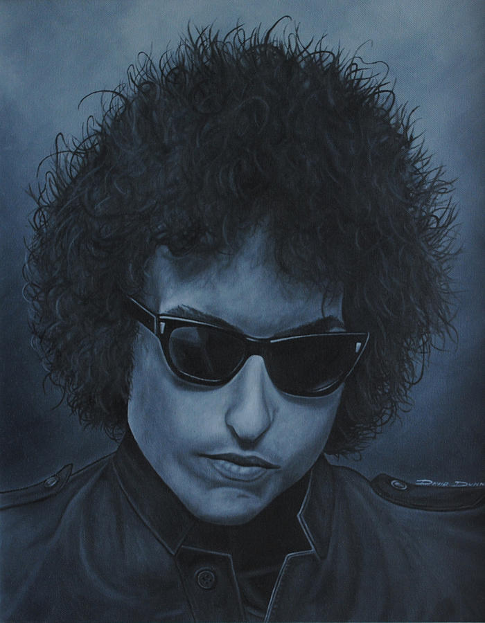 Bob Dylan Painting by David Dunne