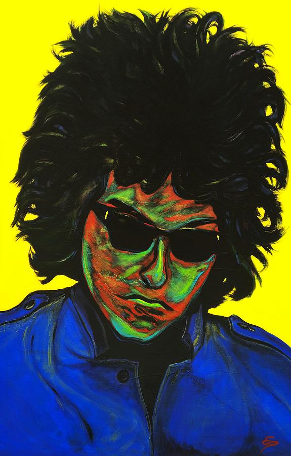 Bob Dylan Painting by Edward Pebworth