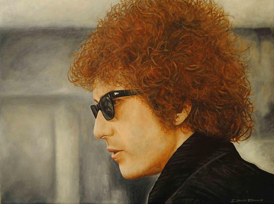 Bob Dylan III Painting by David Dunne