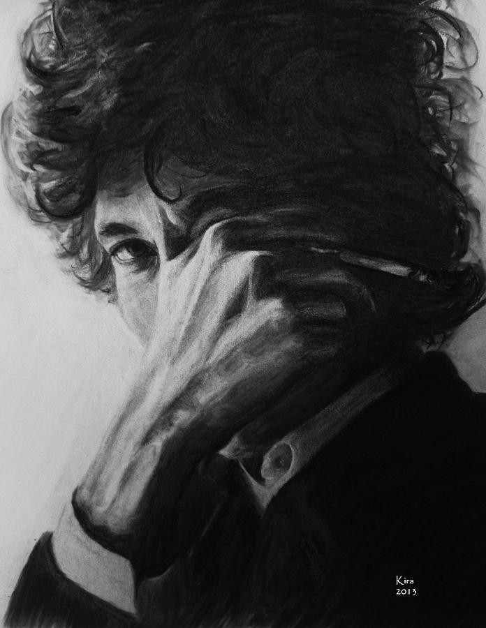 Bob Dylan Drawing by Kira Rubtsova